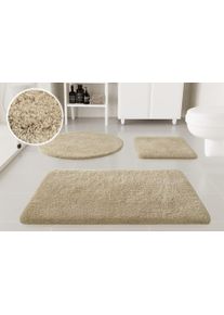 Badematte OTTO HOME "Kaarin", beige (hell taupe), H:30mm, Polyester, Badematten, Badematte, Badteppich, getuftet, flauschig, hochflor, gro&szlig;e Farbauswahl