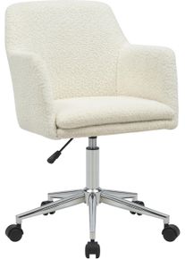 B&uuml;rostuhl "DILAYLA", wei&szlig; (sanftes wei&szlig;), B:64cm H:98cm T:64cm, Metallrahmen und -basis, Sperrholz, Schaumstoff, Stoff, LeGer Home by Lena Gercke, St&uuml;hle, B&uuml;rostuhl, zeitloses Design