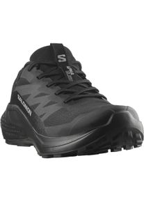 Trailrunningschuh Salomon "ALPHAGLIDE GTX", Herren, Gr. 42, schwarz (schwarz, asphalt, schwarz), Synthetik, Textil, Schuhe Trailrunningschuh, wasserdicht