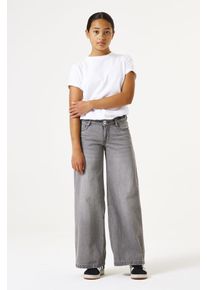 Weite Jeans Garcia, M&auml;dchen, Gr. 146, N-Gr, blau (medium used 5432), Denim/Jeans, Obermaterial: 100% Baumwolle, unifarben, weit kn&ouml;chellang, Jeans Weite Jeans, im Five-Pocket Style for GIRLS