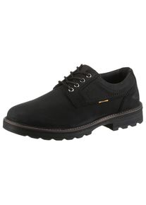 Schn&uuml;rschuh Camel Active, Herren, Gr. 46, schwarz, Nubukleder, unifarben, Schuhe Schn&uuml;rschuh, Trachtenschuh, Freizeitschuh mit gepolsterter Innensohle
