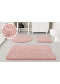 Badematte OTTO HOME "Kaarin", rosa (puder rosa), H:30mm, Polyester, Badematten, Badematte, Badteppich, getuftet, flauschig, hochflor, gro&szlig;e Farbauswahl