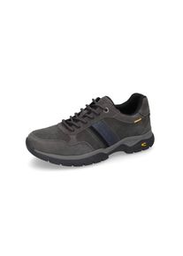 Schn&uuml;rschuh Camel Active, Herren, Gr. 45, blau (asphalt, blau), Leder, Basic, Schuhe Schn&uuml;rschuh, Sneaker, Freizeitschuh mit robuster Trekkingsohle