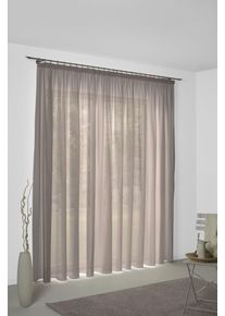 Vorhang WIRTH "Sunday", braun, B:142cm H:285cm, Jacquard, Baumwolle, Polyester, Gardinen, Vorhang, nach Ma&szlig;