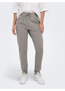 Jogger Pants Only "ONLPOPTRASH LIFE EASY COL PANT PNT NOOS", Damen, Gr. XL (42), L&auml;nge 30, gr&uuml;n (rock ridge), Milano Rib, Obermaterial: 63% Viskose, 32% Nylon, 5% Elasthan, unifarben, regular fit lang, Hosen Jogger Pants, Viskosemischung, regular fit