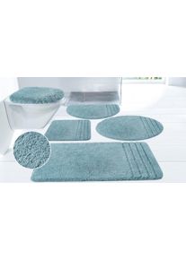 M&ouml;ve Badematte M&Ouml;VE "Loft, Badvorleger, Badezimmer Teppich" Gr. 8, blau (arctic), H:30mm, Polyacryl, Badematten, Badematte, Badteppich, Badematten auch als 2 teiliges Set & rund