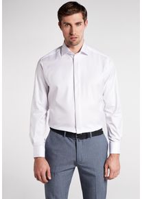 Langarmhemd Eterna "MODERN FIT", Herren, Gr. 45, Normalgr&ouml;&szlig;en, perlwei&szlig;, Twill, 100% cotton, tailliert, Umschlagmanschette, Hemden Langarmhemd, NON IRON (b&uuml;gelfrei)