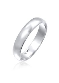 Silberring Elli "Ring Basic Bandring Trauring Verlobung 925 Silber" Gr. 66, silber, Fingerringe, Damen, 66, Silber 925 (Sterlingsilber), Silberring