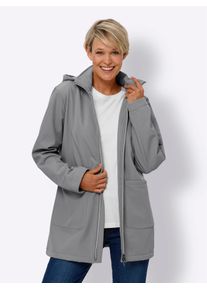 Softshelljacke Classic Basics, Damen, Gr. 40, grau, 94% Polyester, 6% Elasthan, unifarben, Jacken Softshelljacke