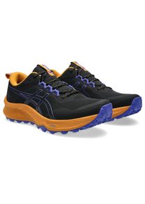 Trailrunningschuh asics "TRABUCO TERRA 3", Herren, Gr. 46,5, schwarz, cobalt burst, Synthetik, Schuhe Trailrunningschuh