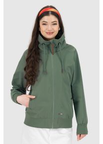 alife and kickin Outdoorjacke ALIFE & KICKIN "JORANAAKA", Damen, Gr. S, sage leaf, Web, Obermaterial: 100% Polyester, unifarben, Jacken Outdoorjacke