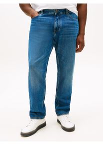 Tommy Hilfiger Big & Tall Gerade Jeans "BT-RGL MADISON STR VISTA IND-B", Herren, Gr. 42, L&auml;nge 34, vista indigo, Denim/Jeans, Obermaterial: 99% Baumwolle, 1% Elasthan, TOMMY HILFIGER BIG & TALL, unifarben, regular fit lang, Jeans Gerade Jeans, Gro&szlig;e Gr&ouml;&szlig;en