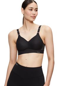 Sport-BH triaction by Triumph "Triaction Hybrid Lite P EX", Damen, Gr. 85, Cup D, schwarz, Single Jersey, Obermaterial: 46% Polyamid, 36% Polyester, 18% Elasthan (LYCRA), BHs Sport-BH, atmungsaktiv und extremer Halt