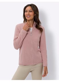 Strickjacke Classic Basics, Damen, Gr. 42, lila (hortensie), 100% Polyacryl, unifarben, Strickjacken Strickjacke