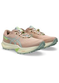 Trailrunningschuh asics "FUJI LITE 6", Damen, Gr. 39, pale apricot, lichen rock, Textil, Schuhe Trailrunningschuh, leichter Trailrunningschuhe