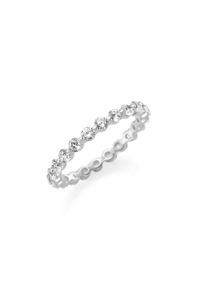 Silberring "Ring runde Zirkonia Steine, Silber 925" Gr. 60, silber, Giorgio Martello MILANO, Fingerringe, Damen, 60, Silber 925 (Sterlingsilber), Silberring