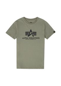 T-Shirt Alpha Industries "Basic T-Shirt BL K", M&auml;dchen, Gr. 8, gr&uuml;n (olive), Obermaterial: 100% Baumwolle, Shirts T-Shirt