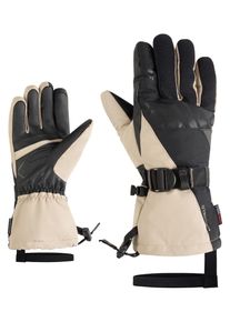 Skihandschuhe Ziener "GHALION-Z AS glove man", Herren, Gr. 9, schwarz.sandstone, Materialmix, Handschuhe Skihandschuhe