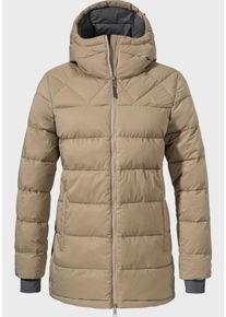 Sch&ouml;ffel Parka SCH&Ouml;FFEL "Insulated Parka Boston L", Damen, Gr. 46, braun (4725, braun), Oberstoff : Aussenseite: 100% Polyester (Membran: Polyurethan) Futter : 100% Polyester F&uuml;llung : 100% Polyester, regular fit, hoch geschlossener Ausschnitt, Jacken Parka