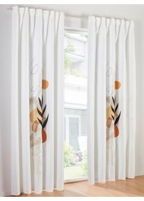 Vorhang HEINE HOME Gr. 4, wei&szlig; (sanftes wei&szlig;), B:135cm H:245cm, Polyester, Gardinen, Vorhang