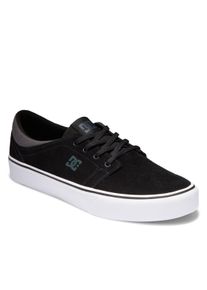 Sneaker DC Shoes "Trase Sd", Herren, Gr. 13(47), schwarz (schwarz, schwarz, grau), Obermaterial: Leder [Kuh] / Futter: Textil / Au&szlig;ensohle: Gummi., Schuhe Sneaker