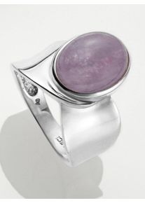 Fingerring Lady Gr. 22, lila, Fingerringe, Damen, 22, Glas Silber 925 (Sterlingsilber), Glas, Silber 925 (Sterlingsilber), Fingerring