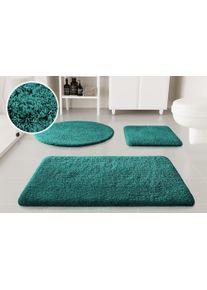 Badematte OTTO HOME "Kaarin", blau (petrol gr&uuml;n), H:30mm, Polyester, Badematten, Badematte, Badteppich, getuftet, flauschig, hochflor, gro&szlig;e Farbauswahl