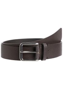 Lederg&uuml;rtel Calvin Klein Jeans "CLASSIC CASUAL BELT 35MM", Herren, Gr. 125, braun (bitter braun), Rindsleder, unifarben, G&uuml;rtel Lederg&uuml;rtel, Logopr&auml;gung, Einfachdornschlie&szlig;e
