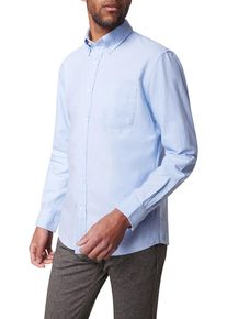 Businesshemd Pierre Cardin, Herren, Gr. M, N-Gr, blau (air), Web, Obermaterial: 100% Baumwolle, unifarben, 1-Knopf-Manschette, Hemden Businesshemd, mit Brusttasche