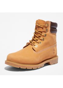Schn&uuml;rboots Timberland "LINDEN WOODS 6 INCH LACE UP WATERPROOF BOOT", Damen, Gr. 39,5, braun (wheat), Leder, Schuhe Schn&uuml;rboots, Winterstiefel, Schn&uuml;rstiefel, Winterschuhe, wasserdicht