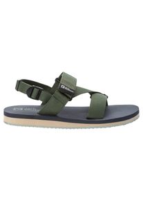 Sandale Jack Wolfskin "URBAN ENTDECKUNG BELT SANDAL M", Damen, Gr. UK 12,5 - EU 47,5, Normalschaft, gr&uuml;n (thyme, gr&uuml;n), Main Material 100% Polyamide Sole, Schuhe Sandale