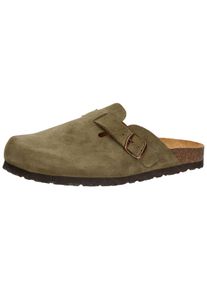 Hausschuh Lico "Clog Pedro", Herren, Gr. 37, gr&uuml;n, Leder, Schuhe Hausschuh, Topseller