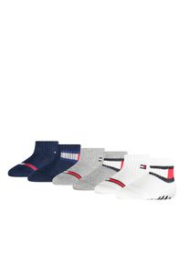 Socken Tommy Hilfiger "TH BABY SOCK 6P FLAG SOCK ECOM", Jungen, Gr. 19-22, wei&szlig; (wei&szlig; grau combo), Baumwollmischung, unifarben mit Farbeinsatz, normal, Socken Socken, ABS Anti-Rutsch am Fu&szlig;, Topseller