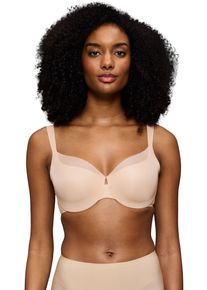 Minimizer-BH Triumph "Body Make-Up Illusion Curve", Damen, Gr. 85, Cup G, beige, Microtouch, Obermaterial: 80% Polyamid, 20% Polyester, Basic, BHs Minimizer-BH, verkleinert die Brust optisch, breite Tr&auml;ger, formend, weich