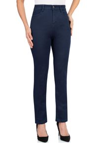 Straight-Jeans WONDERJEANS "High Waist Straigth", Damen, Gr. 44, L&auml;nge 30, blau (blau used), Denim/Jeans, Obermaterial: 48% Polyester, 30% Baumwolle, 12% Viskose, 6% Lyocell (TENCEL&trade;), 4% Elasthan, straight fit lang, Jeans Straight-Jeans, mit Stretch