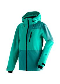 Skijacke Maier Sports "Favik W", Damen, Gr. 42, blau (t&uuml;rkis), Oberstoff 1: 58% Polyester (recycled), 42% Polyester, Rundhals, Jacken Skijacke, atmungsaktive Damen Ski-Jacke, wasserdichte und winddichte Winterjacke