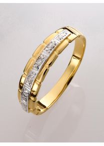 Fingerring Lady Gr. 18, gold (gelbgold 375), Fingerringe, Damen, 18, Metall, Fingerring