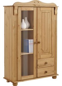 Highboard OTTO HOME "Adele", beige (gelaugt, ge&ouml;lt), B:89,5cm H:135cm, Sideboards, Highboard, Stauraumschrank, 2-t&uuml;rig, H&ouml;he 135 cm, aus massiver Kiefer, FSC