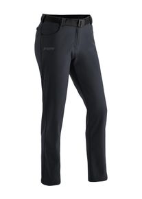 Funktionshose Maier Sports "Perlit W", Damen, Gr. 52, Normalgr&ouml;&szlig;en, schwarz, Vorderseite: 92% Polyester, 8% Elasthan. R&uuml;ckseite: 100% Polyester, Hosen Funktionshose, warme Damen Softshellhose, Winter Outdoorhose, winddicht, Regular Fit