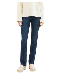 Straight-Jeans Tom Tailor "Alexa - Straight", Damen, Gr. 26, L&auml;nge 30, blau (schwarz stone wash denim), Denim/Jeans, Obermaterial: 98% Baumwolle, 2% Elasthan. Futter: 65% Baumwolle, 35% Polyester, gerade lang, Jeans Straight-Jeans, in 5-Pocket-Form