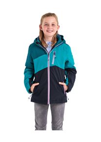 Skijacke Killtec "KSW 166 GRLS SKI JCKT", M&auml;dchen, Gr. 140, blau (t&uuml;rkis), Obermaterial: 100% Polyester.Futter: 100% Polyester.F&uuml;llung: 100% Polyester, Jacken Skijacke, Atmungsaktive, wasser- und winddichte Skijacke mit abnehmbarer Kapuze