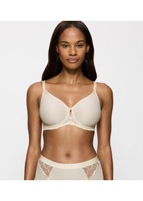 Minimizer-BH Triumph "Wild Azalea Florale", Damen, Gr. 85, Cup C, wei&szlig; (naturel (076)), Microtouch, Obermaterial: 71% Polyamid, 26% Elasthan, 3% Polyester, unifarben, k&ouml;rpernah, BHs Minimizer-BH, Spitzendetails, Satin-Jacquard, Tr&auml;ger verstellbar