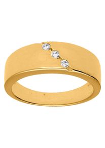 Fingerring Lady Gr. 16, gold (vergoldet), Fingerringe, Damen, 16, Metall, Fingerring