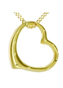 Kette mit Anh&auml;nger OSTSEE-SCHMUCK "OSTSEE-SCHMUCK Kette mit Anh&auml;nger Gleiter-Herz", wei&szlig;, neutral, Halsketten, M&auml;dchen, 36 bis 38cm, Gelbgold 333, L: 36 38, Kette mit Anh&auml;nger