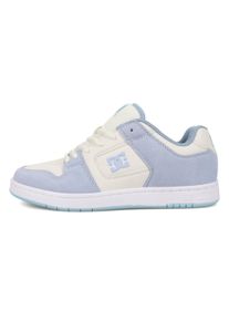 Sneaker DC Shoes "Manteca 4", Damen, Gr. 7(38), wei&szlig; (blau, wei&szlig;), Obermaterial:53.02% Leder, 46.98% Synthetikmaterial;, Schuhe Sneaker