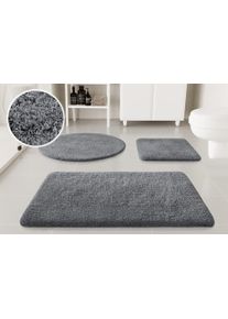 Badematte OTTO HOME "Kaarin", grau (schiefer grau), H:30mm, Polyester, Badematten, Badematte, Badteppich, getuftet, flauschig, hochflor, gro&szlig;e Farbauswahl