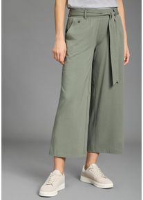 Culotte Kangaroos, Damen, Gr. 34, N-Gr, gr&uuml;n (khaki), Jersey, Obermaterial: 56% Baumwolle, 38% Viskose, 6% Elasthan, figurumspielend wadenlang, Hosen Culotte, wadenlange Jerseyhose, weiter Schnitt, elastisches Material