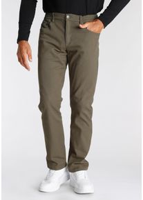 MAN'S WORLD Dehnbund-Hose MAN'S WORLD, Herren, Gr. 66, U + N + S Gr, gr&uuml;n (oliv), Obermaterial: 98% Baumwolle, 2% Elasthan, unifarben, bequem lang, Hosen Dehnbund-Hose, Stretch - bequem mit seitlichem Gummizug