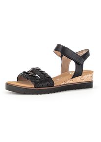 Gabor "GENUA", Sommerschuh, Sandale, Keilabsatz, mit Klettverschluss, Weite G