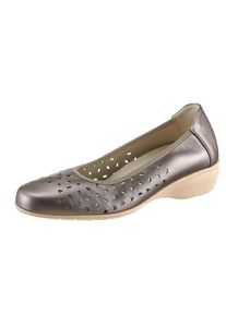 Ballerina Airsoft, Damen, Gr. 37, braun (bronzefarben), Glattleder, Schuhe Ballerina